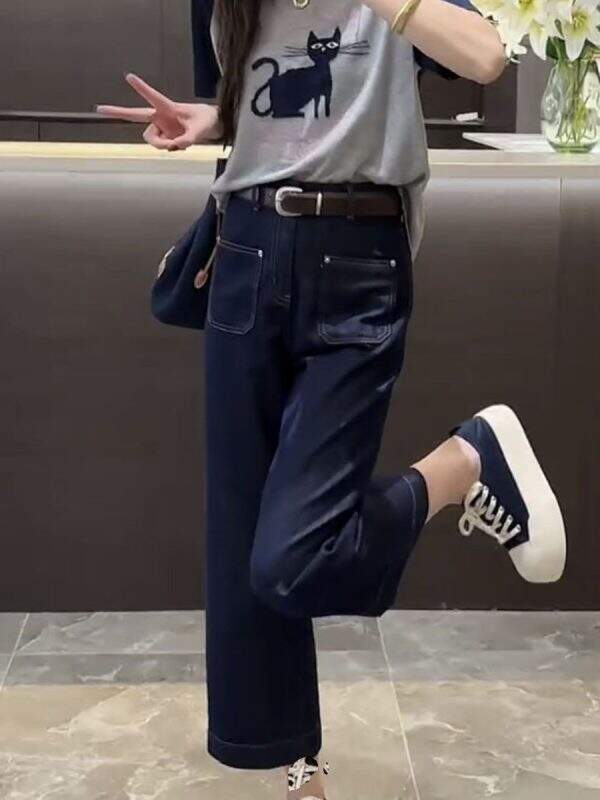 Thin and versatile wide leg pants trendy - Image 1