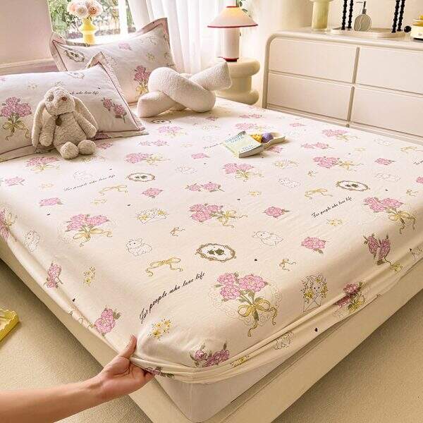 100% cotton A-class grade pure cotton bed sheet - Image 1