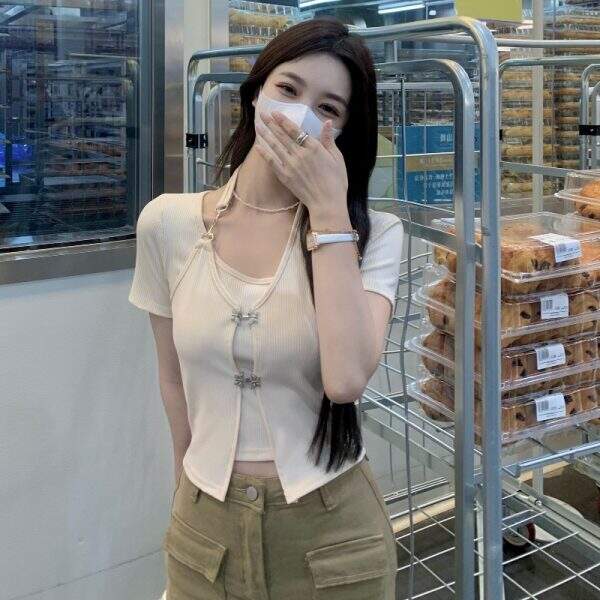 Versatile solid color gentle top - Image 3