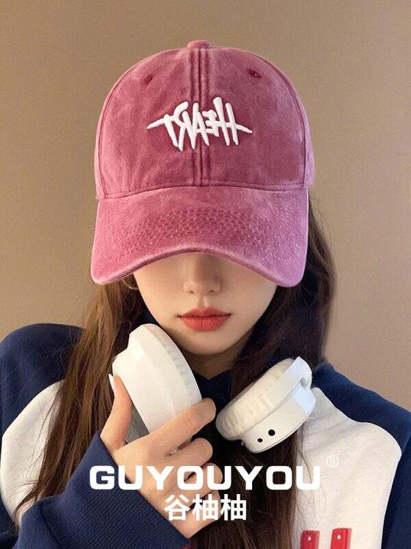 Water washed embroidered baseball cap - Image 3