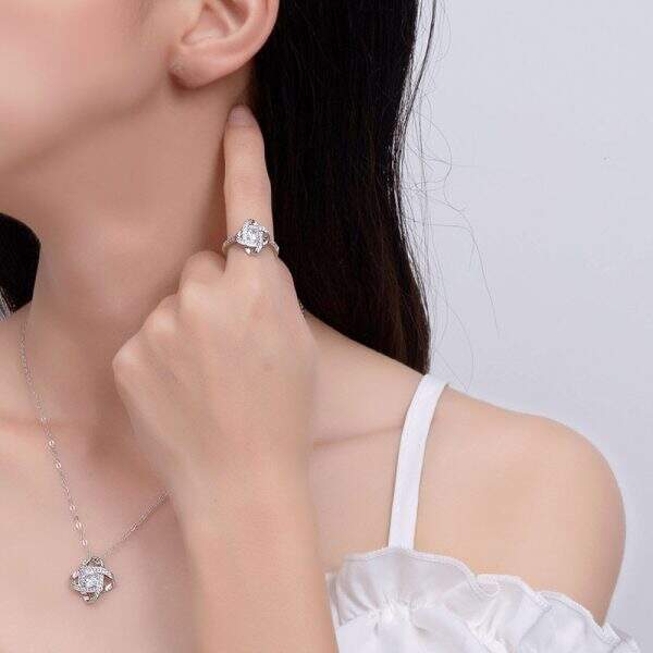Advanced Clover Necklace Ring Earstuds - Image 2