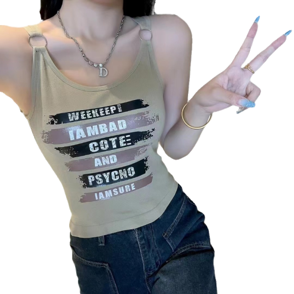 European and American short camisole vest - Image 5