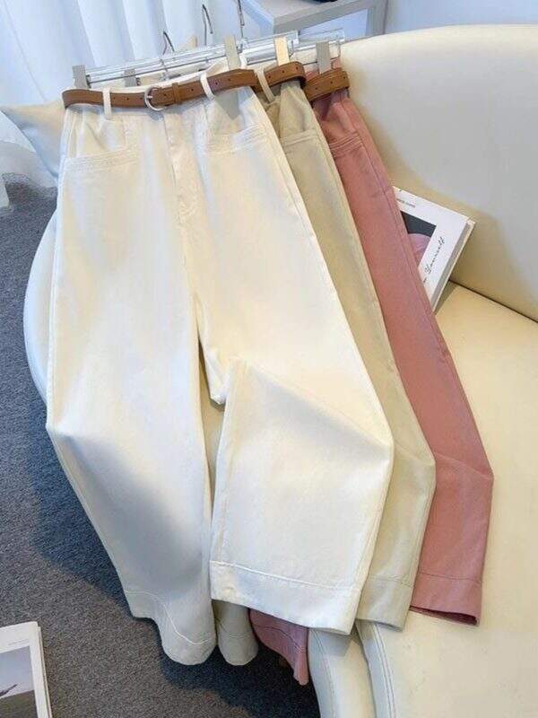 Nine point white casual jeans - Image 4