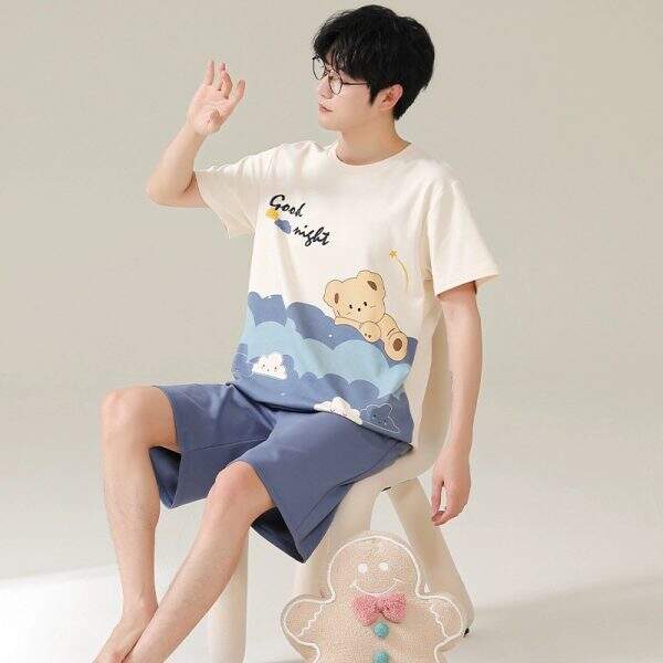 Comfortable men's sleepwear two-piece set - Image 4