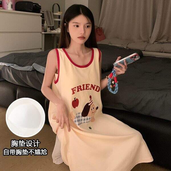 Sleeveless comfortable nightgown - Image 1