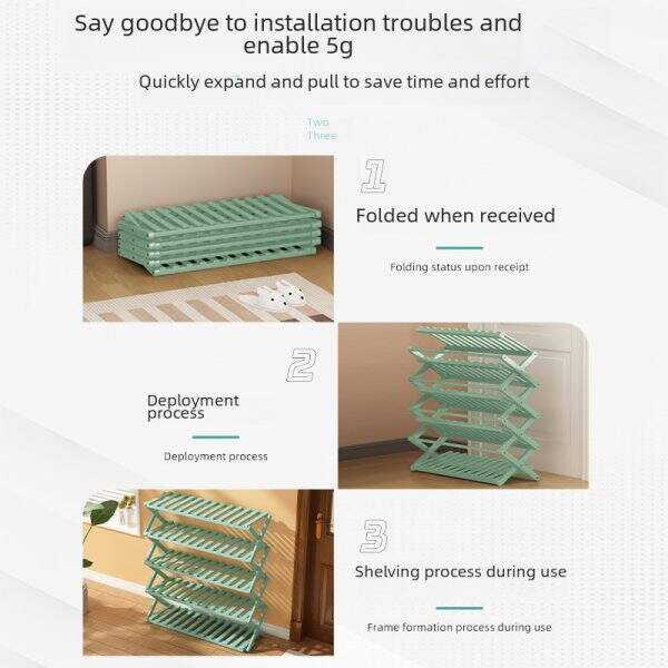 Folding shoe rack at the entrance - Image 4