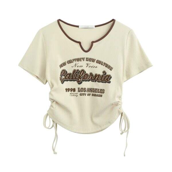 American slim fit drawstring top - Image 2
