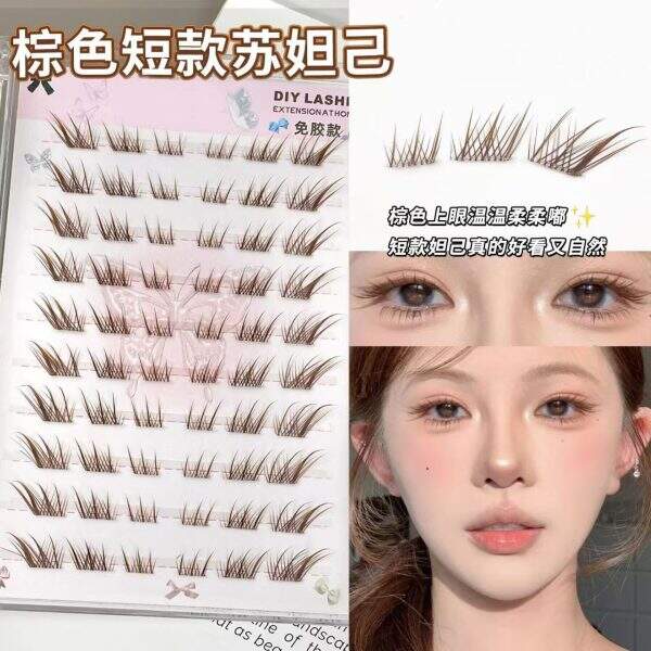 Brown fox false eyelashes - Image 1