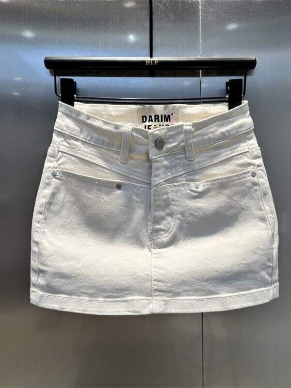 white denim skirt - Image 1