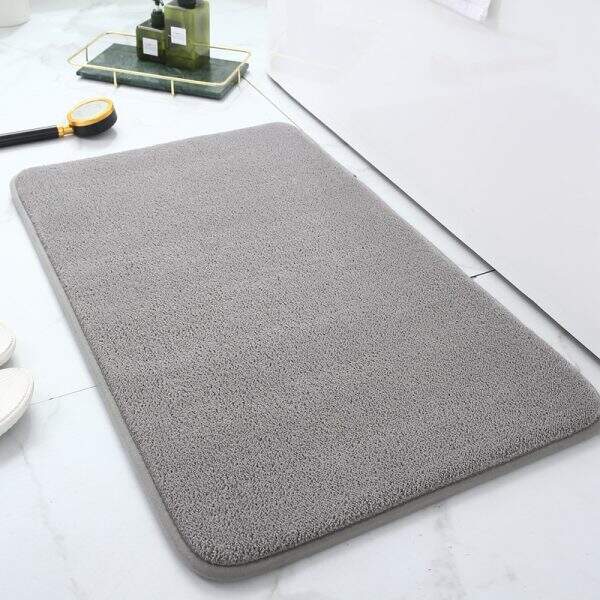 Solid color bathroom absorbent carpet - Image 1