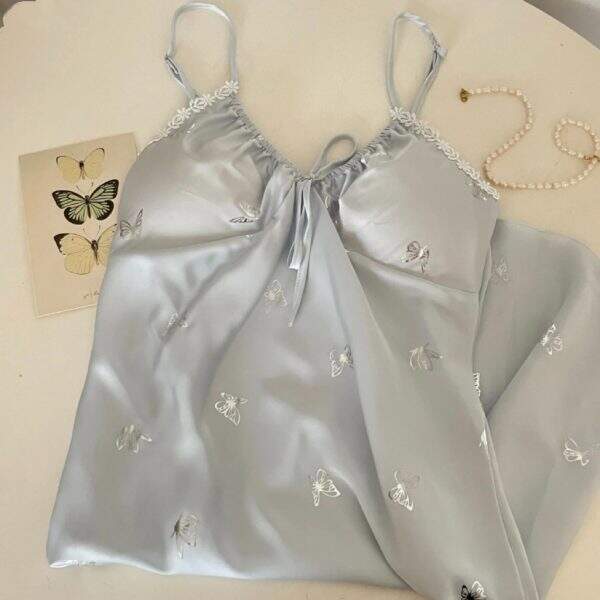 Blue Silver Butterfly Home Clothing - Image 3