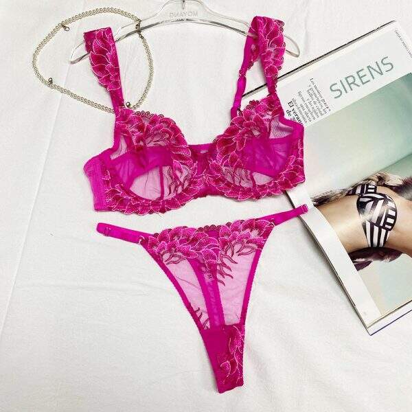 Breathable sexy lingerie women's lace embroidery - Image 5