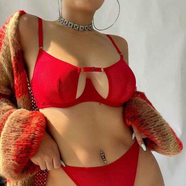Sexy bra lingerie two-piece set - Image 1