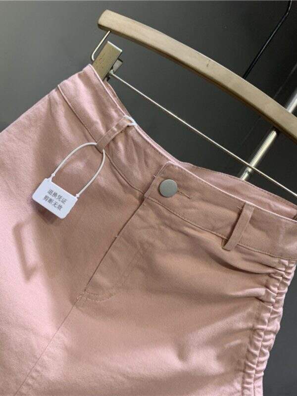 High waisted denim short skirt - Image 2