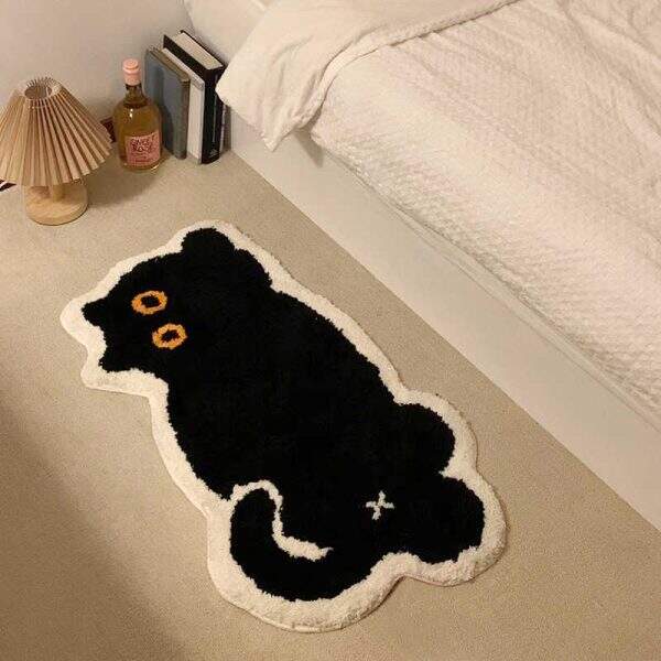 Cute Black Cat Carpet - Image 2