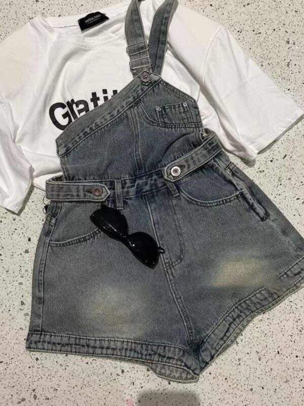 Hot girl jumpsuit shorts - Image 3