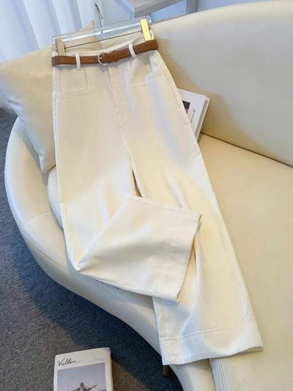 Nine point white casual jeans - Image 1