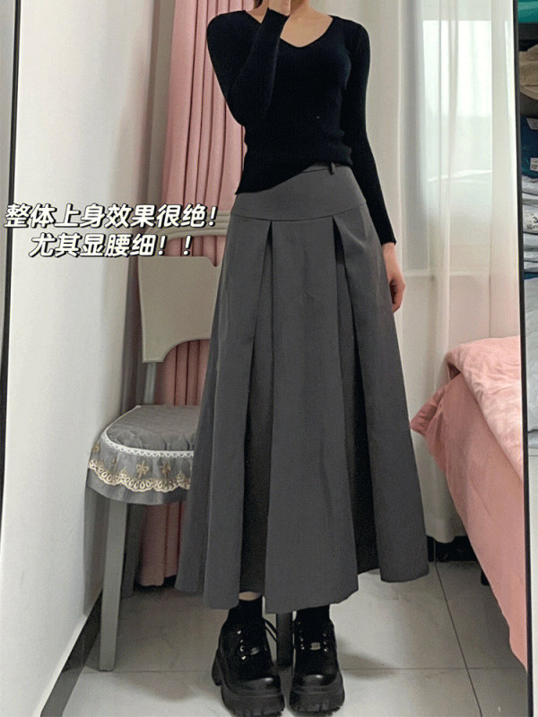 Suit pleated skirt - Image 4
