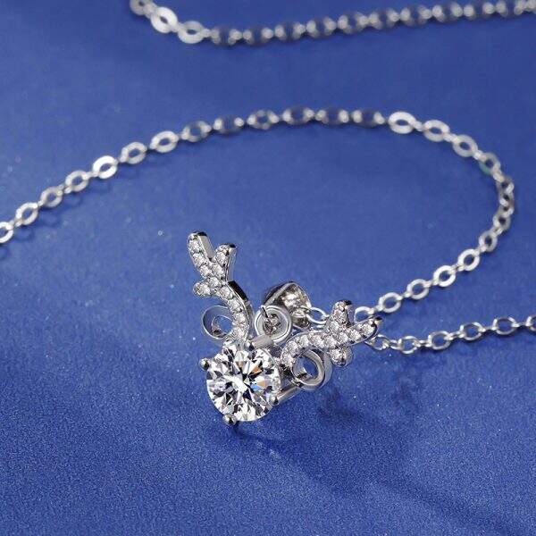 Fashionable Antlers Brick and Stone Necklace - Image 2