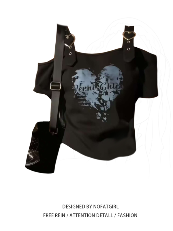 Summer off shoulder niche short top - Image 5