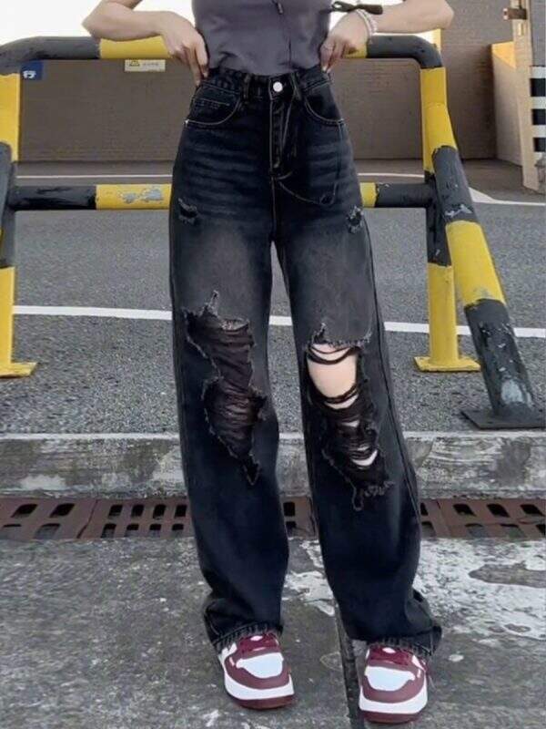 high street black ripped jeans - Image 3