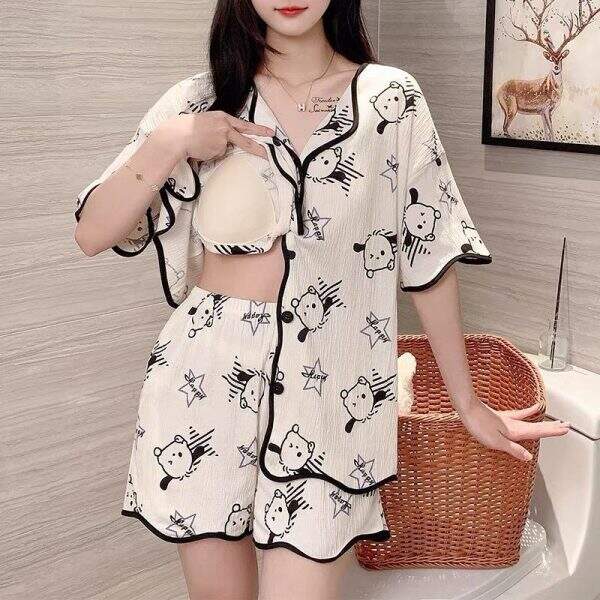 Fashion sleepwear and pants two-piece set - Image 2
