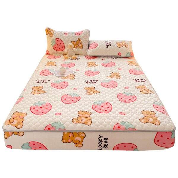 Milk velvet duvet cover with cotton bed sheet - Image 5
