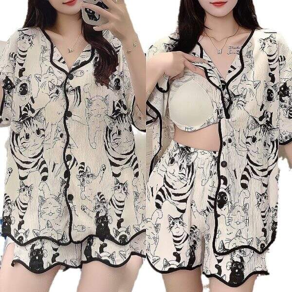 Fashion sleepwear and pants two-piece set - Image 5