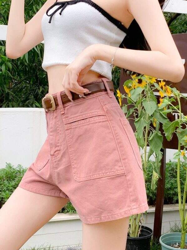 High waisted denim shorts - Image 4
