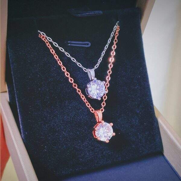 Fashionable and minimalist six claw necklace - Image 3