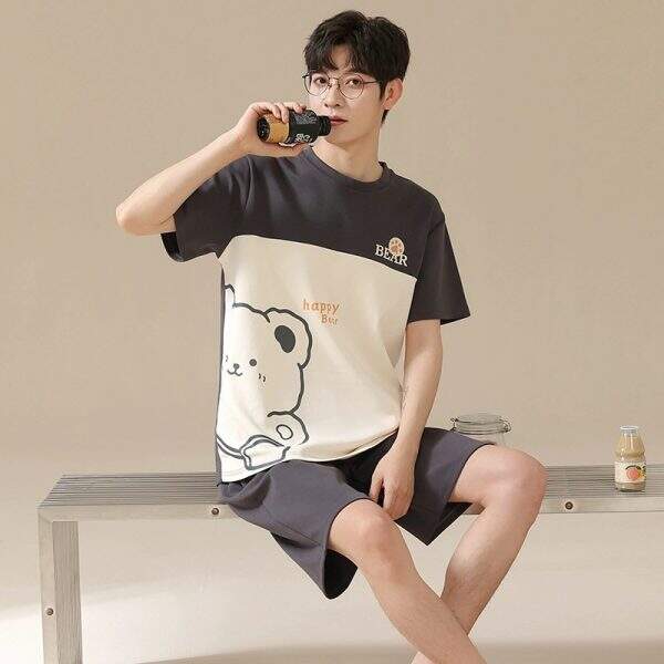 Comfortable men's sleepwear two-piece set - Image 3