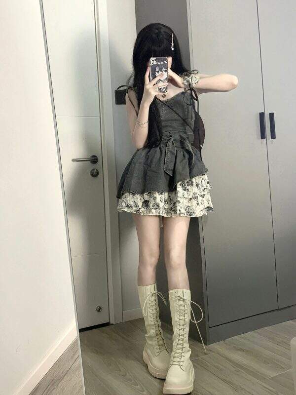 Floral patchwork dress - Image 4
