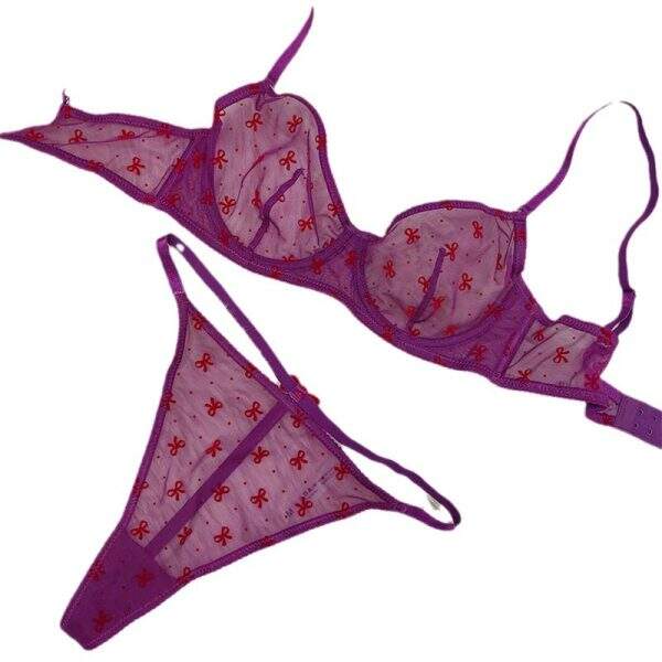 Sexy ultra-thin bra underwear two-piece set - Image 5