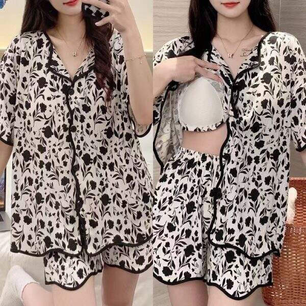 Fashion sleepwear and pants two-piece set - Image 3