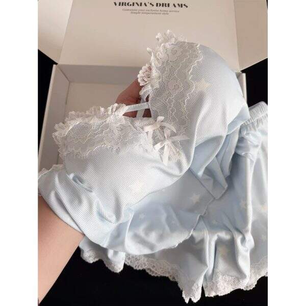 Korean Comfort Home Clothes Sleepwear Two Piece Set - Image 2