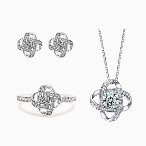Advanced Clover Necklace Ring Earstuds - Image 5