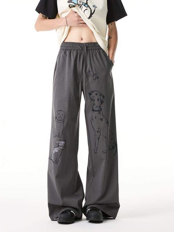 Graffiti puppy men's pants - Image 3
