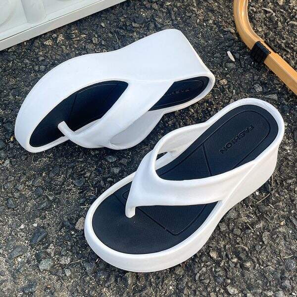 Ultra high heel thick soled flip flops - Image 4