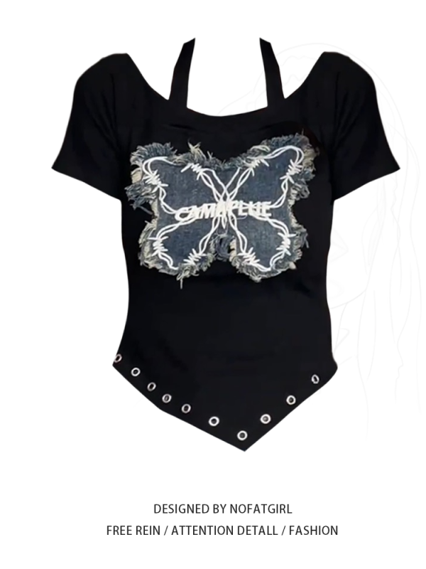 T-shirt women's slim fit spicy girl - Image 5