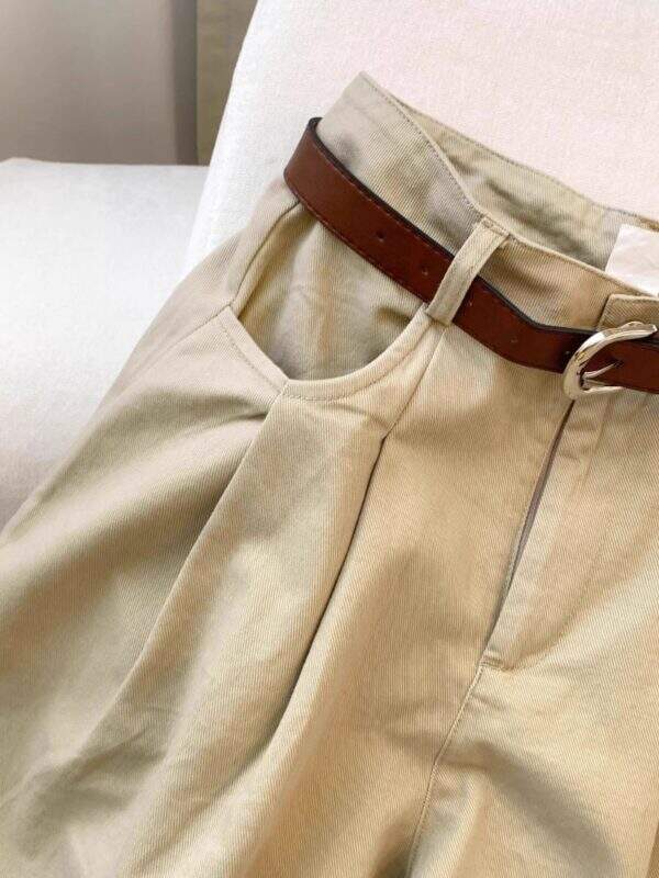 Thin hanging wide leg pants - Image 4