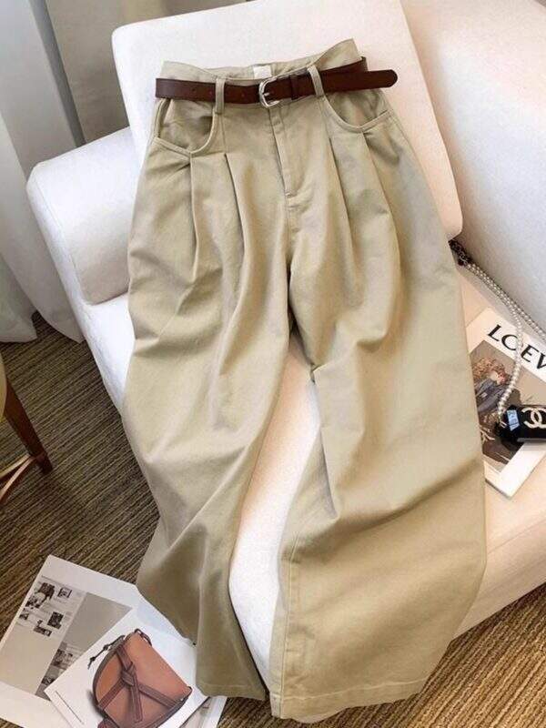 Thin hanging wide leg pants - Image 2
