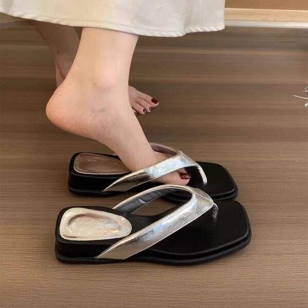 French style exquisite double toed slippers - Image 3