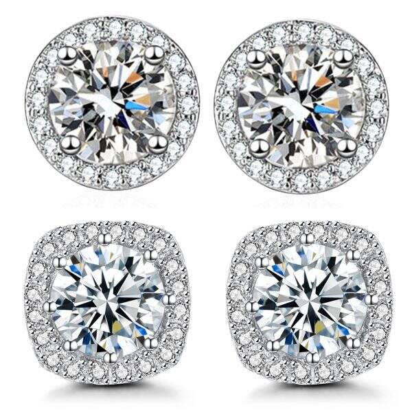 Round square earrings - Image 5