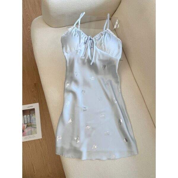 Blue Silver Butterfly Home Clothing - Image 1