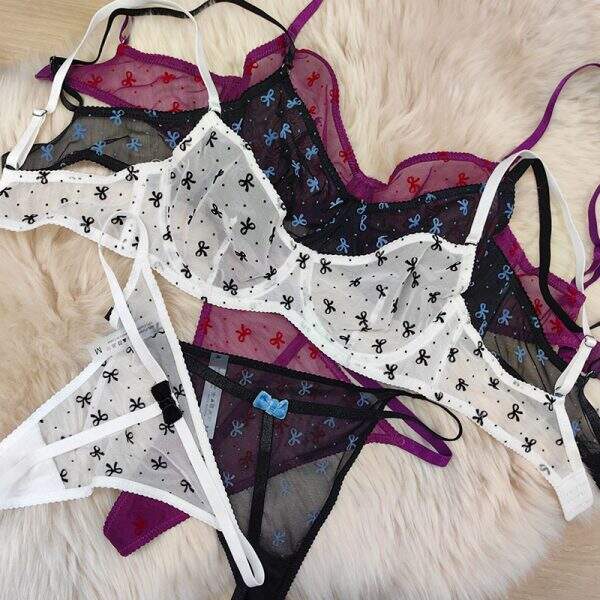 Sexy ultra-thin bra underwear two-piece set - Image 4