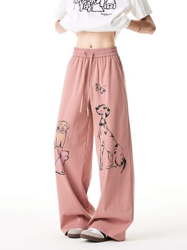 Graffiti puppy men's pants - Image 2