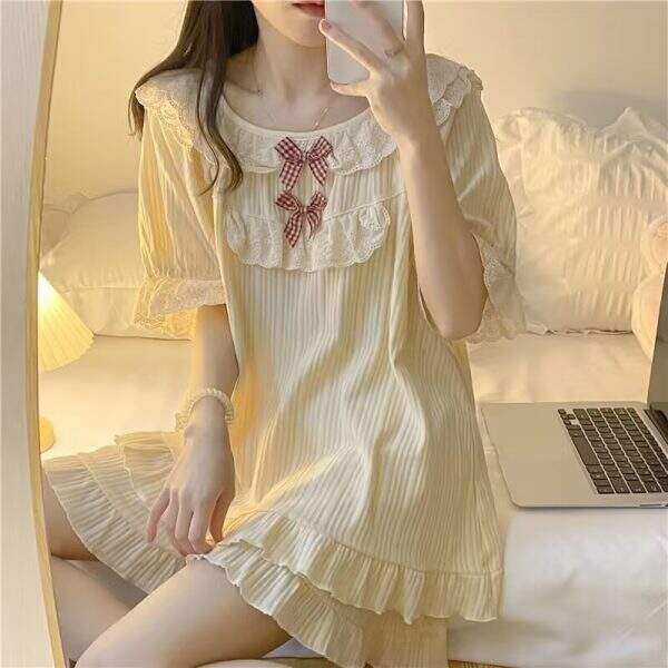 Princess style sleepwear two-piece set - Image 2