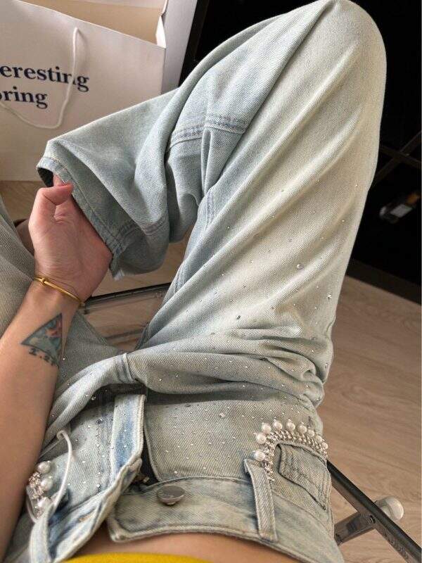 High waisted casual jeans - Image 4
