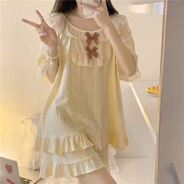 Princess style sleepwear two-piece set - Image 5