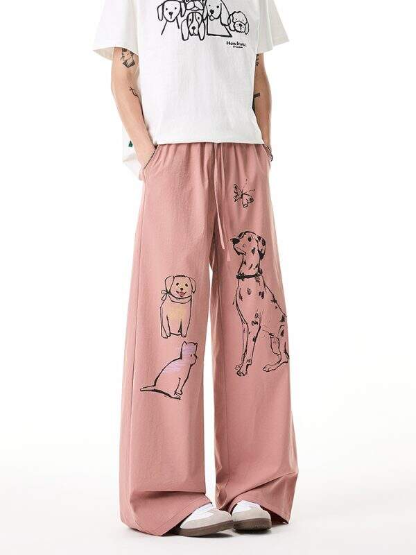 Graffiti puppy men's pants - Image 5